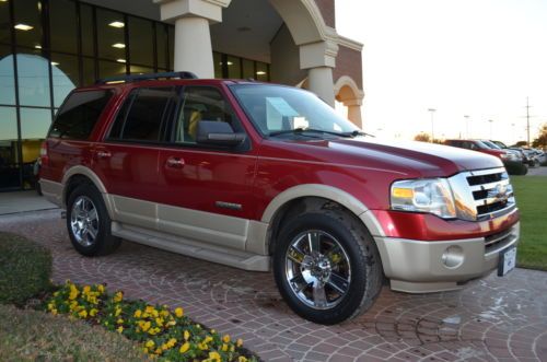 2007 expedition eddie bauer, rear entertainment, 3rd row, moonroof, 1-ownertexas