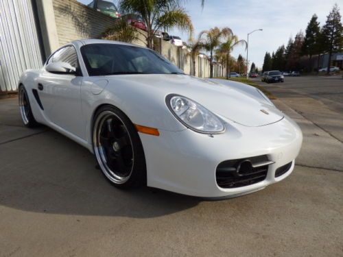 2007 porsche cayman s 3.4 6 speed chronos 20 inch ssr wheels coilovers borla