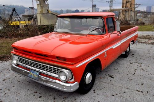 1963 chevrolet c-10 custom fleetside original survivor 283 v8 4-speed must see!