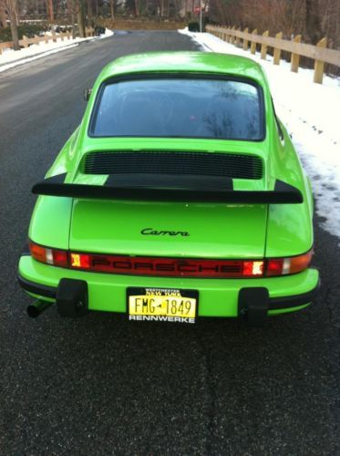 1974 Porsche 911 Lime Green Non Sunroof Beauty, image 4