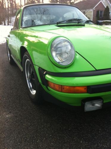 1974 Porsche 911 Lime Green Non Sunroof Beauty, image 5