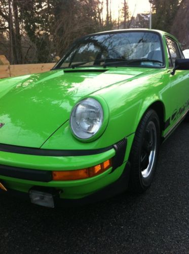 1974 Porsche 911 Lime Green Non Sunroof Beauty, image 6