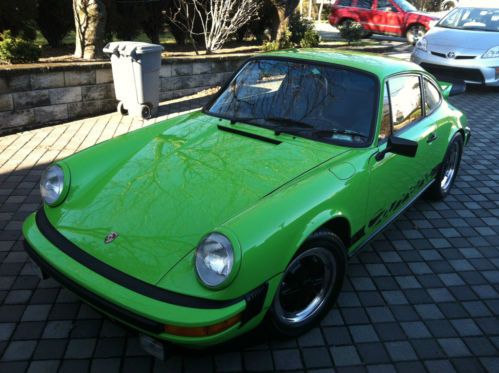 1974 Porsche 911 Lime Green Non Sunroof Beauty, image 9