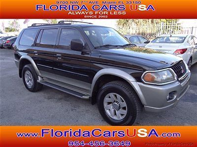 Mitsubishi montero sport xls low miles carfax certified florida runs excellent