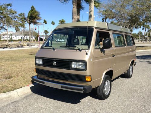 1987 volkswagen vanagon westfalia weekender campmobile. vw westy pop-top camper