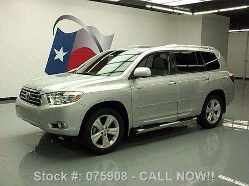 2009 toyota highlander ltd sunroof htd leather nav 63k! texas direct auto