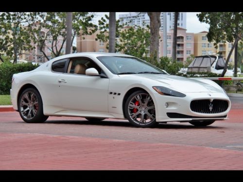 2012 maserati granturismo s bianco white only 9k trident sabbia interiorshowroom