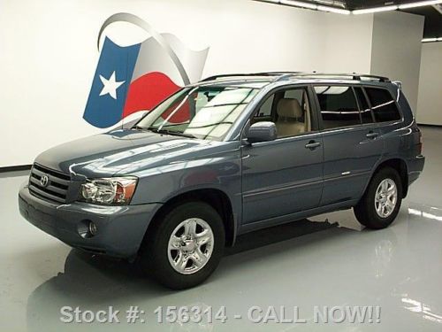 2007 toyota highlander third row 7-pass roof rack 73k!! texas direct auto