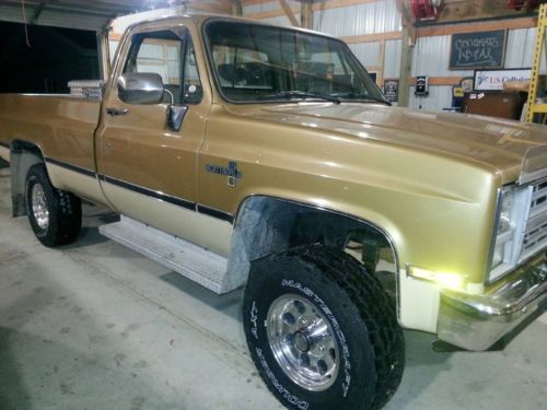 1985 chevrolet scottsdale c10 pick up truck 4x4 automatic, 350 v8