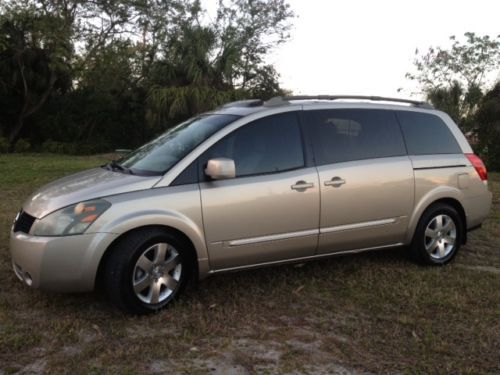 2006 nissan quest se leather, dvd, bose sound, rear camera, panoramic sunroof