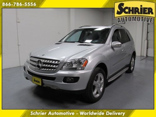 2007 mercedes-benz ml500 v8 awd silver rear dvd navi power liftgate