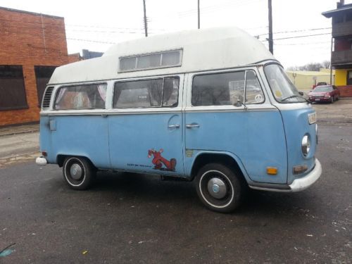 1972 vw campmobile bus california camper hippie 4 cly 4 spd orignial shape