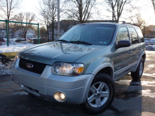 Ford escape hybrid 4wd gas saver safety package free autocheck no reserve