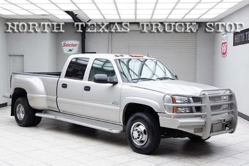 2004 chevy 3500 diesel 4x4 dually lt heated leather dvd bose crew texas truck