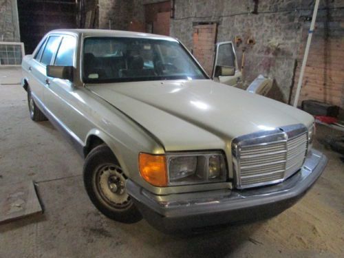 1984 mercedes 500 sel - higher compression euro car - aluminum hood &amp; trunk lid!