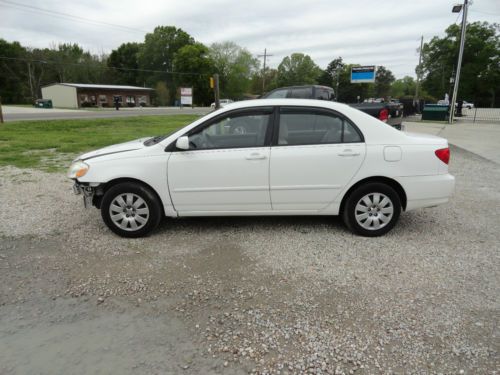 2003 toyota corolla wrecked damaged needs project wreck repair rebuildable