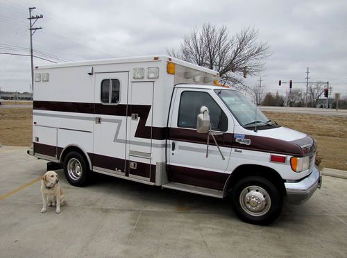 Nice ford e350 osage ambulance work van box truck 7.3l powerstroke diesel no res