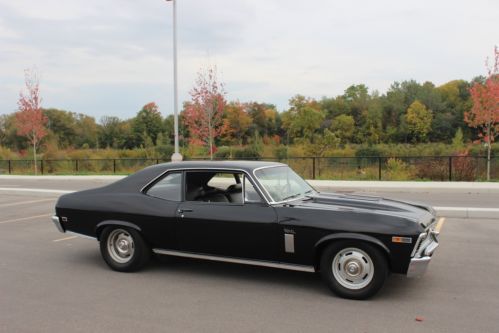 Black on black documented 1969 chevy nova ss 350ci