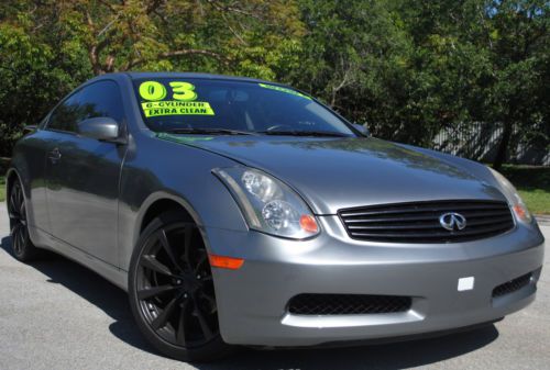 2003 infiniti g35 coupe 6-speed manual, 3.5l v6, sunroof, bose, navi, no reserve