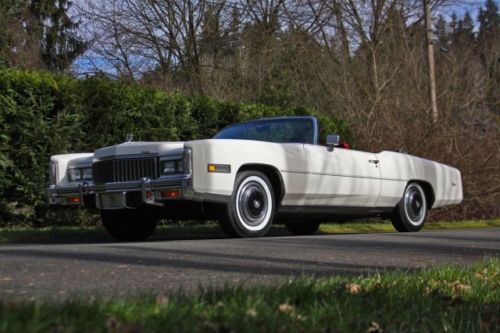 1976 cadillac eldorado convertible, low miles