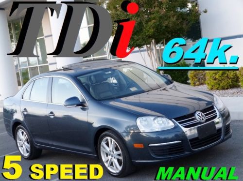 2006 vw jetta tdi pkg.2 diesel only 64k. actual 5-speed clean title *no reserve*