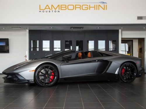 2014 lamborghini lp720-4 50th anniversario aventador roadster grigio titan nav