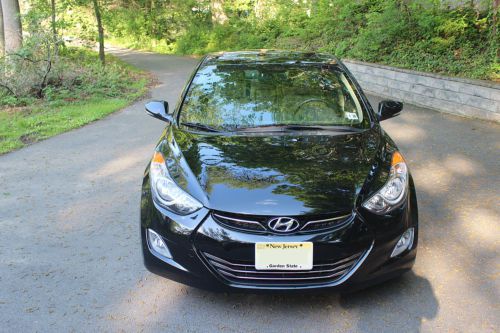 2011 Hyundai Elantra Limited Sedan 65K Black with Tan Heated Leather Moonroof, US $12,500.00, image 3
