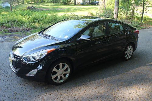2011 Hyundai Elantra Limited Sedan 65K Black with Tan Heated Leather Moonroof, US $12,500.00, image 4