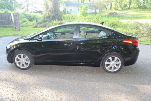 2011 Hyundai Elantra Limited Sedan 65K Black with Tan Heated Leather Moonroof, US $12,500.00, image 5