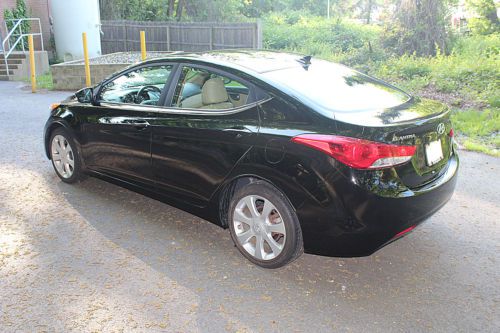 2011 Hyundai Elantra Limited Sedan 65K Black with Tan Heated Leather Moonroof, US $12,500.00, image 6