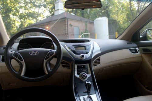 2011 Hyundai Elantra Limited Sedan 65K Black with Tan Heated Leather Moonroof, US $12,500.00, image 16