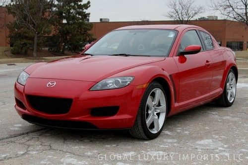 2008 mazda rx-8 6-speed manual  sport / red / black