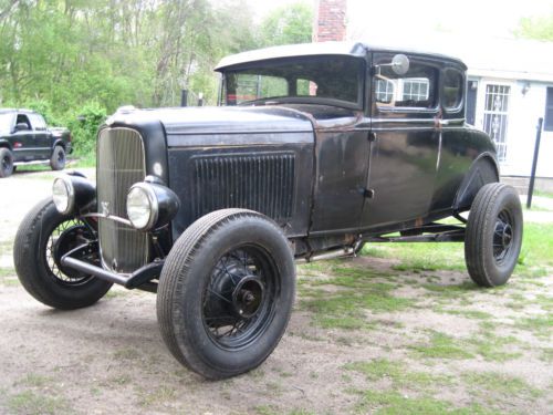 1930 ford model a chopped v8 flathead hotrod rumble seat coupe