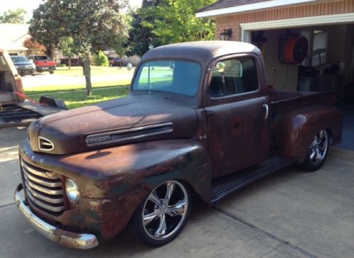 1948 ford f-1 pickup truck rat rod patina chevy 3100 5 window--no reserve!