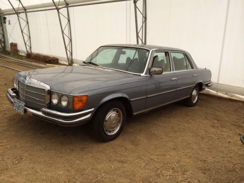 Barn find 1977 mercedes benz 6.9 450sel runs drives straight body no rust