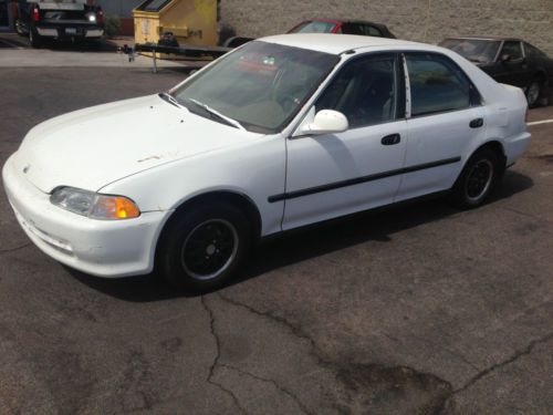 1993 honda civic sedan, automatic, needs brake work, no reserve