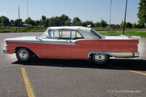 FORD FAIRLANE 500 GALAXIE CONVERTABLE WHITE & CORAL EXCEPTIONAL!, US $38,000.00, image 7