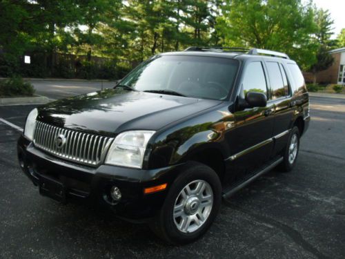 2005 mercury mountaineer prem,awd,3rd seats,leather,dvd,roof,loaded,no,reserve!!