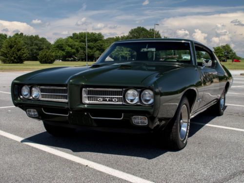 1969 pontiac gto-phs-factory 4 speed-cold a/c