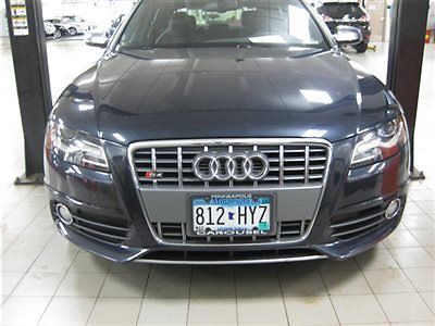 2012 audi s4 moonlight blue/black nappa leather, s4 prestige package. quattro