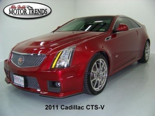 2011 cadillac cts v cts-v coupe navigation rearcam recaro heated ac seats 26k