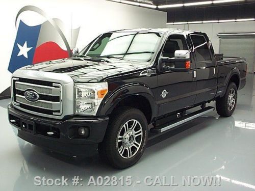 2013 ford f250 platinum crew 4x4 diesel sunroof nav 33k texas direct auto