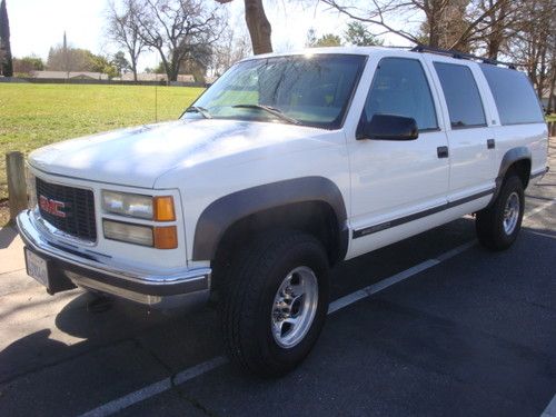 1997 gmc / chevy suburban sierra sle 4x4, ca smogged, clean!! rust free l@@k!