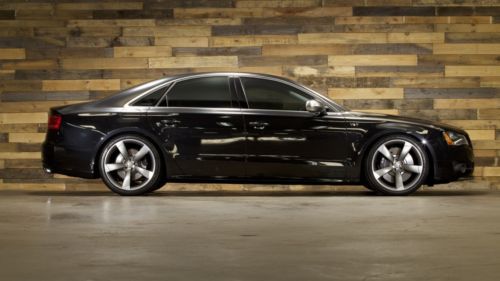 2013 audi s8 8k 647hp apr 21&#034; phantom black $115,125 msrp 1-owner lowered wow!!!