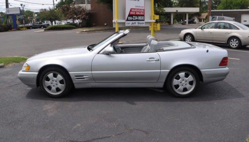 2000 mercedes-benz sl500- silver/ grey- 2 tops, sl2 package w/ 84k miles