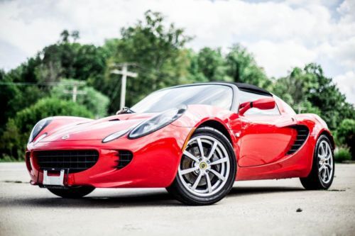 2005 lotus elise only 7k miles very rare ardent red / red interior bone stock!!!