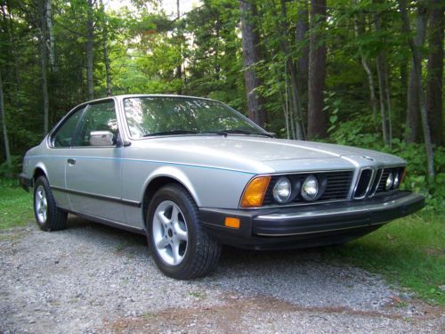 1981 bmw 633csi base coupe 2-door 3.2l, polaris silver, black,auto, air, sunroof