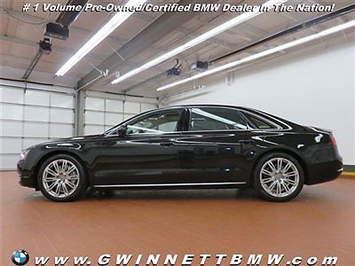 4dr sedan low miles automatic gasoline 4.2l 8 cyl black