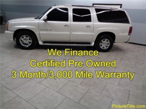 04 escalade esv awd leather heated seats certified warranty we finance texas