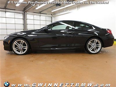 650i 6 series low miles 2 dr coupe automatic gasoline 4.4l 8 cyl black sapphire